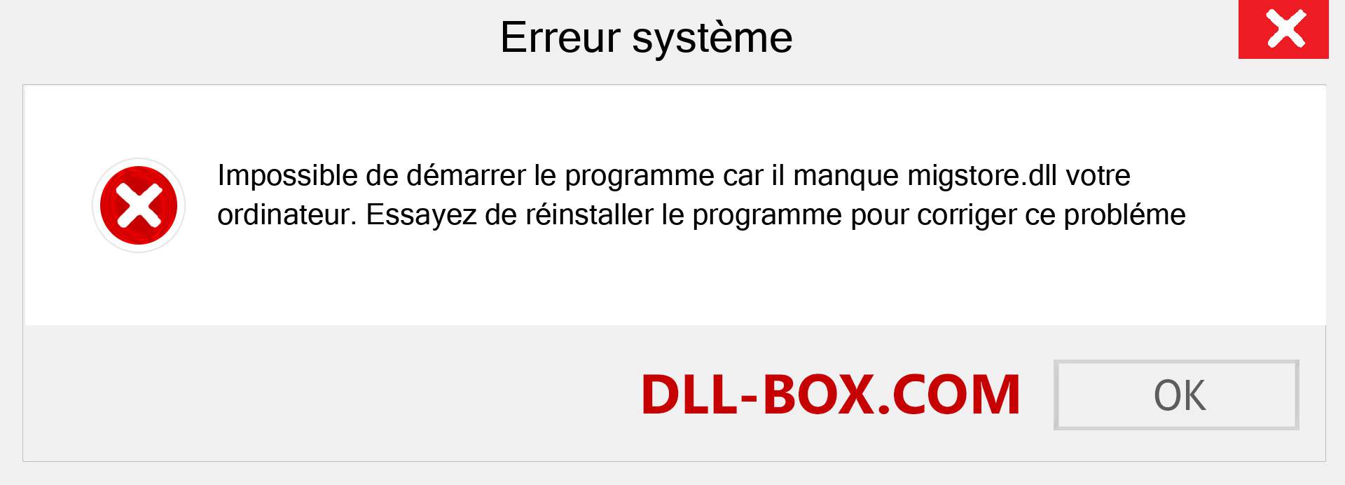 Le fichier migstore.dll est manquant ?. Télécharger pour Windows 7, 8, 10 - Correction de l'erreur manquante migstore dll sur Windows, photos, images